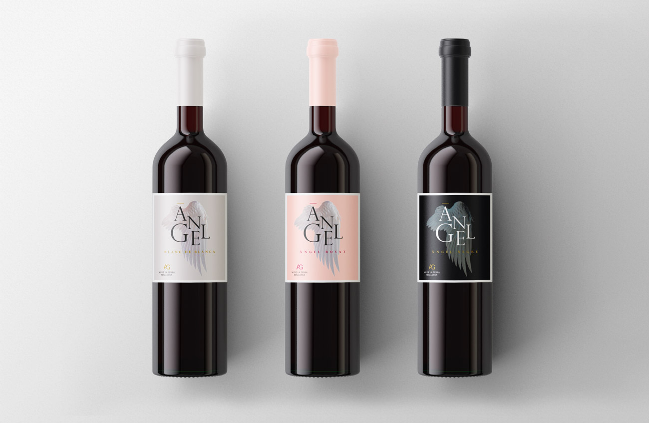 Bodegas Ángel / Diseño de etiquetas de vino / Línea Básica