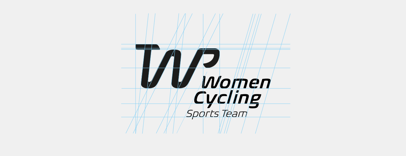 Woman Cycling / Identidad de marca - construcción gráfica